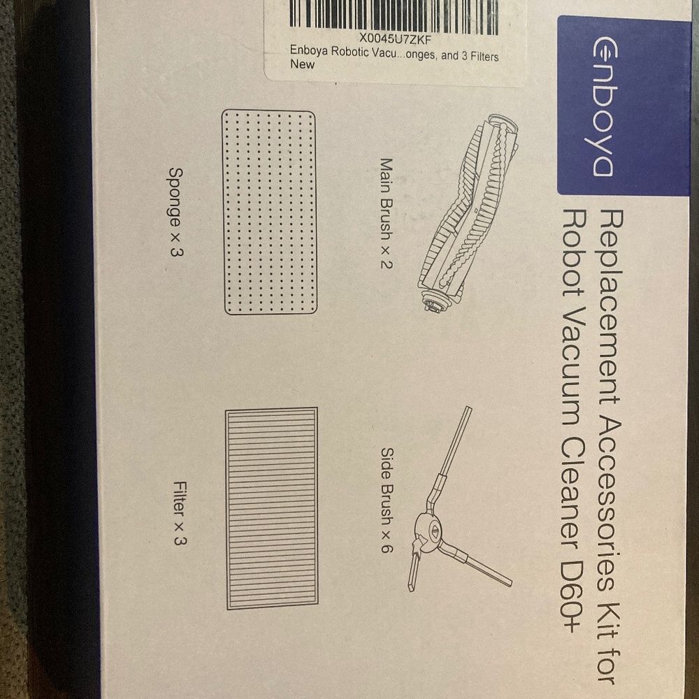 Replacement accessories kit for robot vacuum cleaner D60+